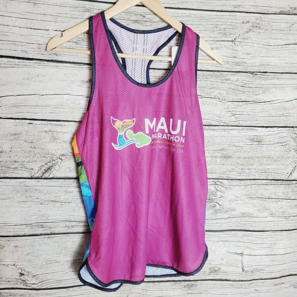 Maui  Marathon Ladies Summer Dot Tank Size Medium NWT